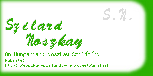 szilard noszkay business card